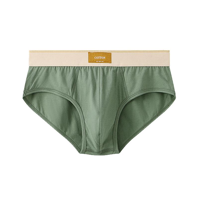 Solid Color Men's Underwear Loose Men's Triangle Pants Breathable Cotton Men's Plus Size Triangle Pants
