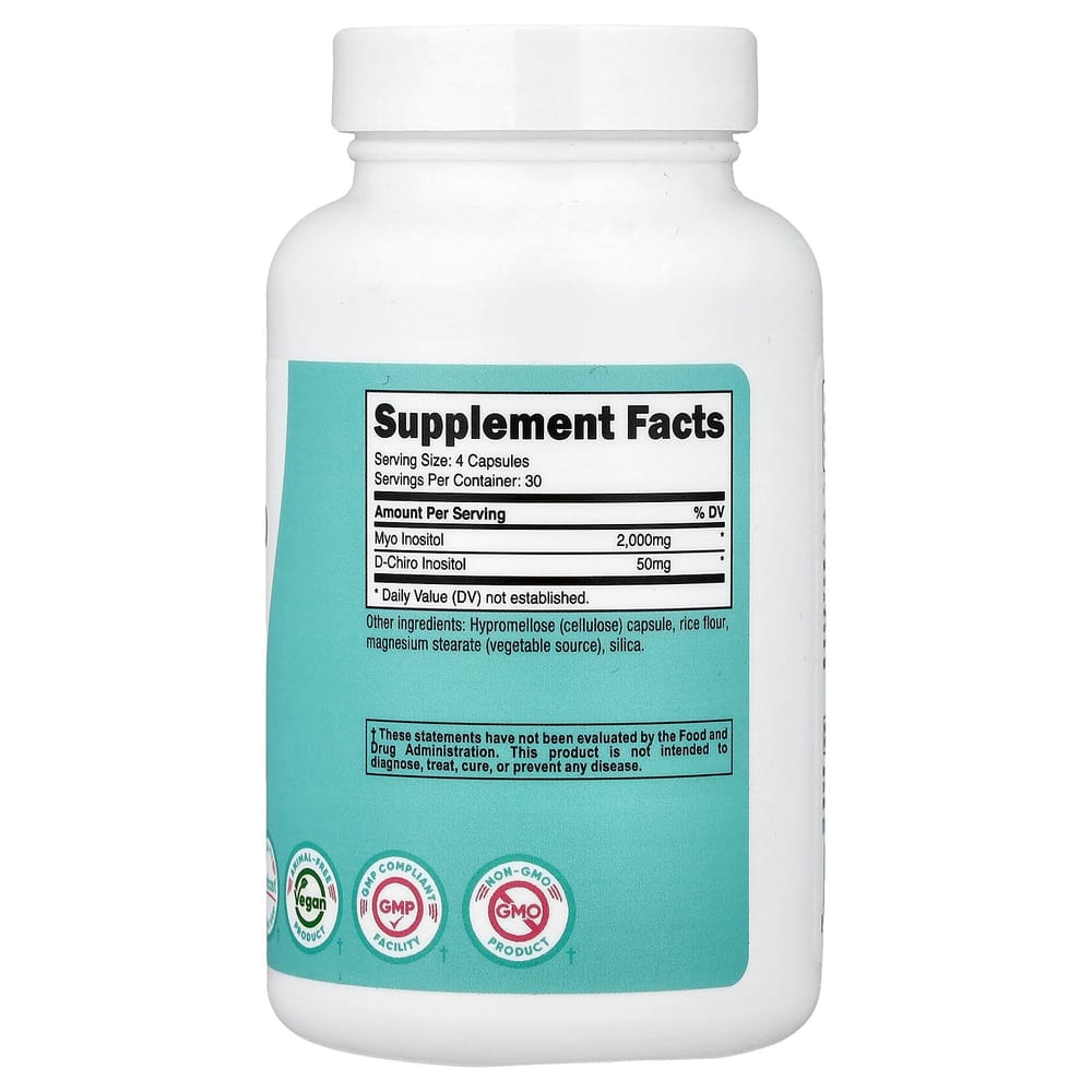 IHerb Myo & D-Chiro-Inositol-Kapseln für Frauen, 120 Stück