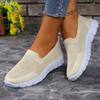 Fashion 2024 Autumn New Fashion Round Toe Shallow Mouth Women's Slip-on Loafers Outdoor Brand Designer Platform Sole Casual Shoes
