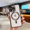 Skirtas iPhone 15 14 Pro Max Luxury Magsafe magnetinio dengimo rėmeliu, skaidrus telefono dėklas, skirtas iPhone X XS 11 12 13 14 Plus apsauginis dangtelis