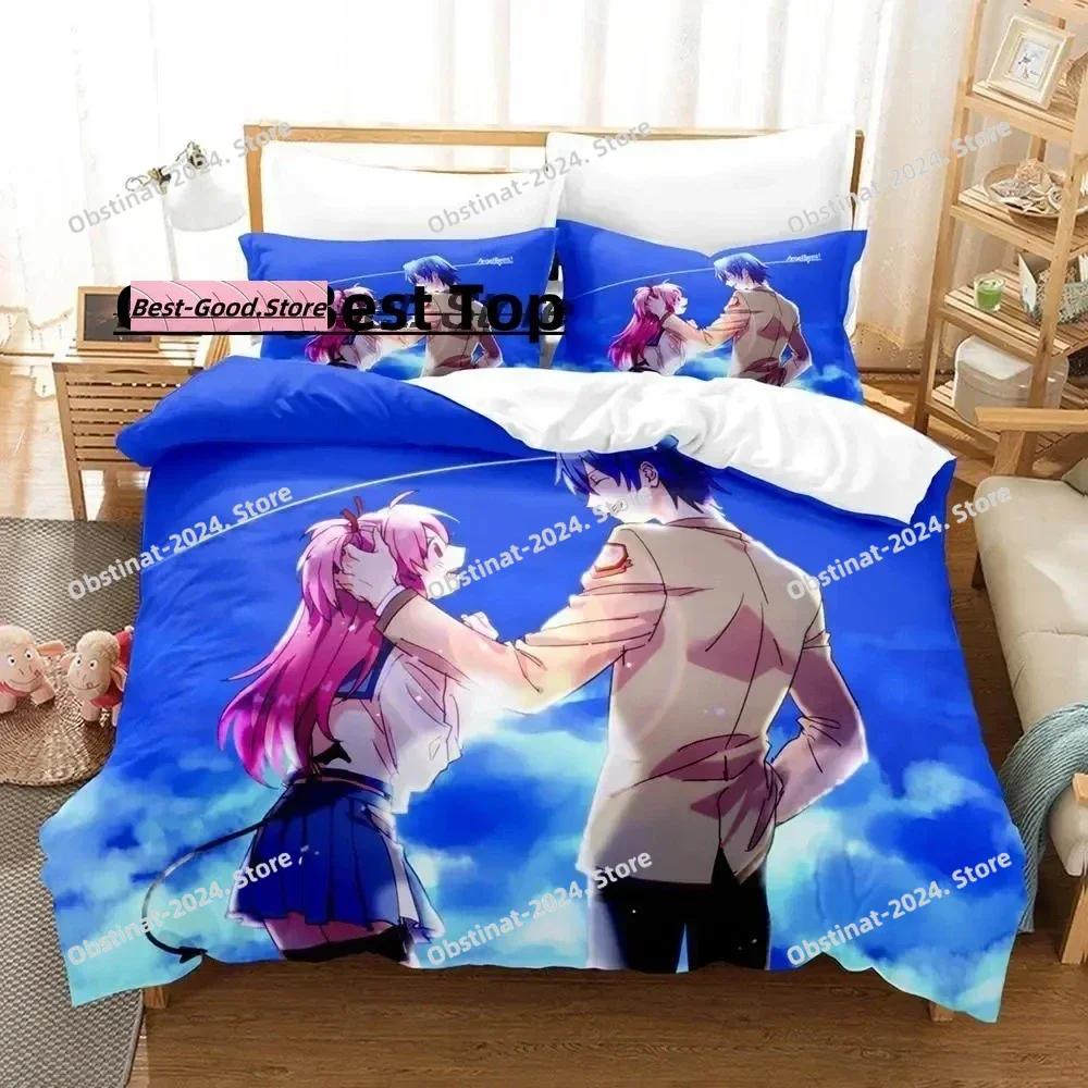 Top  Angel Beats Bedding Set Duvet Cover Full Queen King Size Pillowcase Bed Printed Bed Set Aldult Kid Bedroom Single Twin