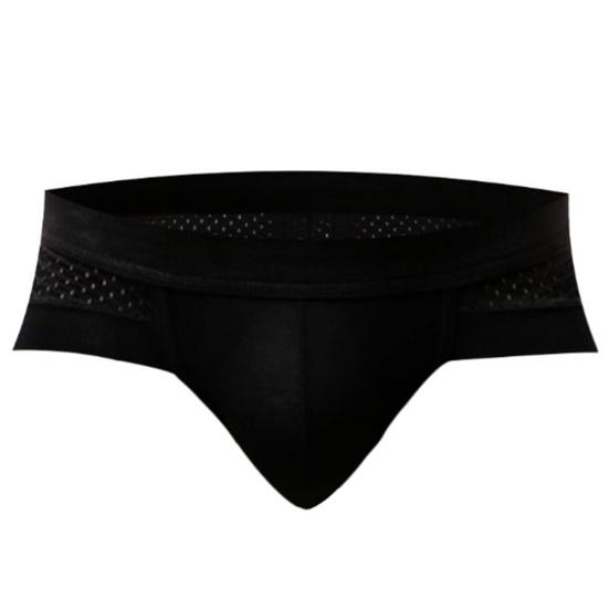 Fashion Men Mesh Breathable Modal Cotton Underwear Shorts Briefs Underpants