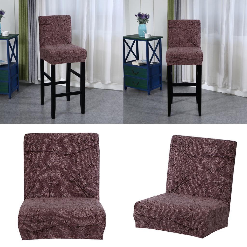 Buy Short Low Back Chair Cover Bar Counter Height Stool Slipcover at