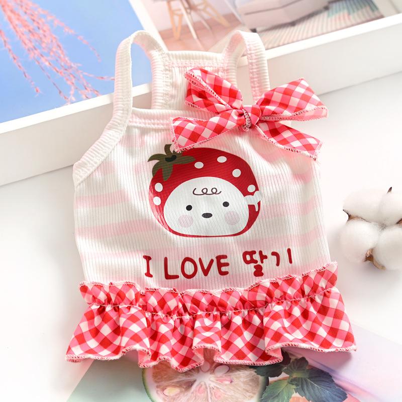 Pet Cat Yorkshire Chihuahua Teddy VIP Dog Clothes Summer Princess Skirts