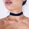 Gothic Black Velvet Choker Necklace Adjustable Rope Women Girl Kpop Jewelry Accessories for Party Gift