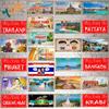 YZFQWelcome To Pattaya Plaque Metal Vintage Phuket Thailand Travel Souvenir For Wall Bar Club Home Decor 30X15CM  DC-1464B