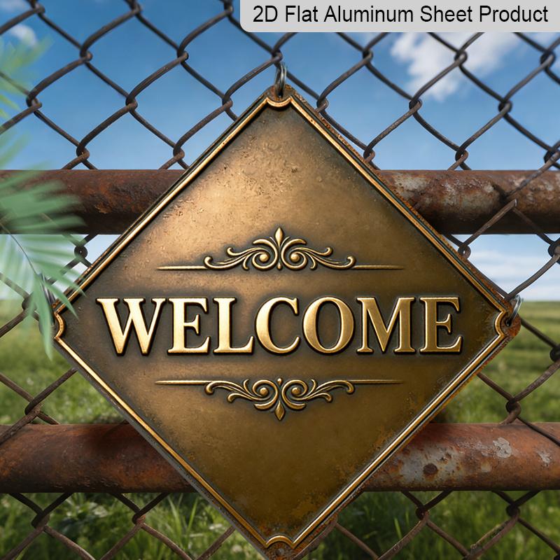 

2D Flat, 1pc, European Ornament Theme, Gift for Father Home Decoration Gift, Vintage Metal Sign, Suitable for Living Room, Entryway, Study, Hallway 20*20cm