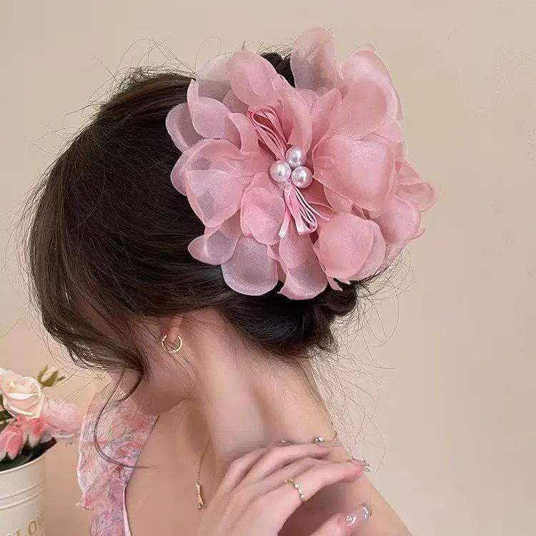 Korean Style Polka Dot Bow Shark Hair Clip - Elegant & Versatile