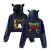 Women's Fashionable Casual Long Sleeve Hooded Printed Sweatshirt