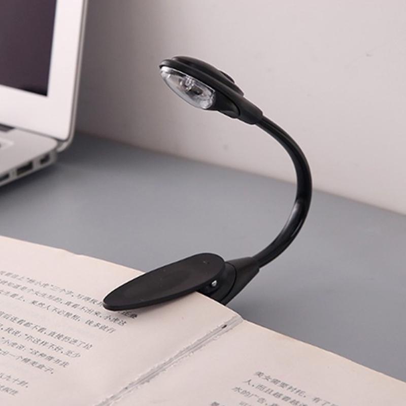 Night Light Mini Reading Lamp Curved Folding Portable Desk Clip Desk Lamp Eyes Friendly Anti-flicker