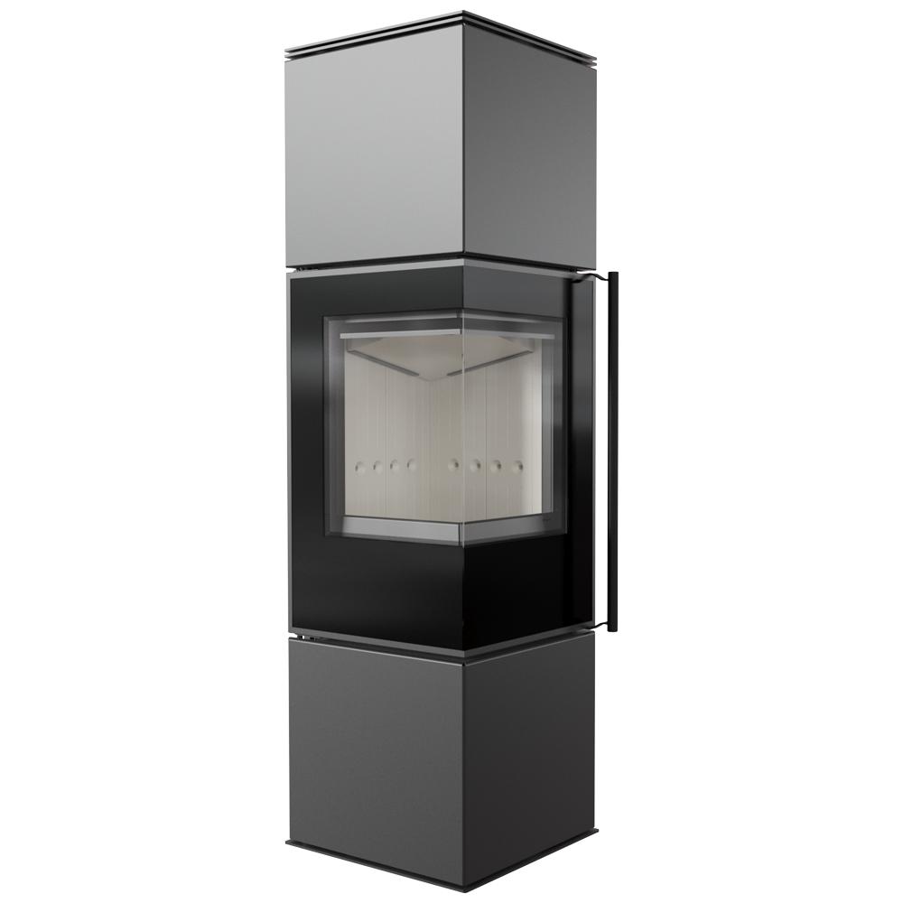 Freestanding Fireplace Stove Koza KRATKI REN M/L 7 kW Diameter 150 Assembly Kit