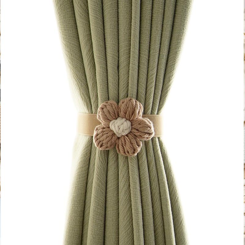 1PC Fashion Curtain Tie Bedroom Decor Curtain Buckle Flowers Shaped Nordic Style Curtain Tieback