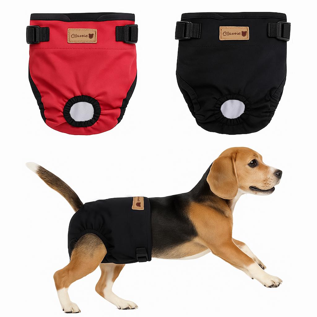 Haustier Physiologische Hose Mit Wasser Waschen Hundewindel Saugfähigkeit Verstellbar WiederverwendbarHaustier Hund Unterwäsche Shorts