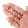1Set 3m Iron Cable Chain Bulk Chains Link Chain with Lobster Clasps Jump Rings for DIY Necklace Bracelet Jewelry Making Sets