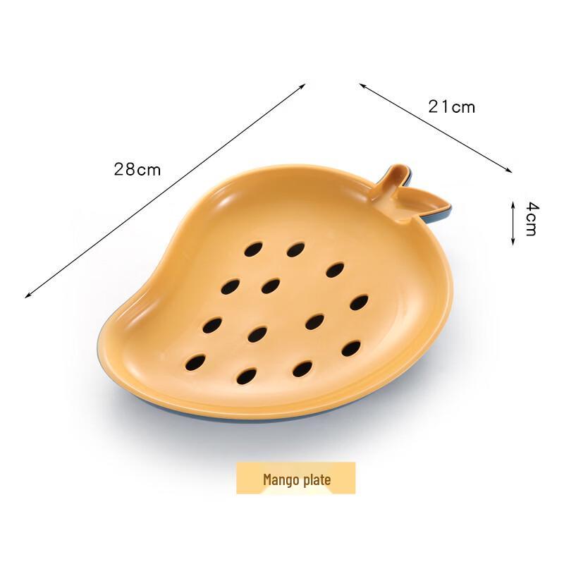 

ZISIZ Double-Layer Draining Fruit and Snack Plate