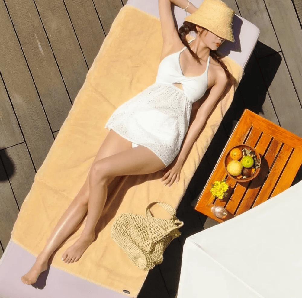 Korean Romantic Skirt-Style Two-Piece Swimsuit with Hollow Out Sling for Hot Springs