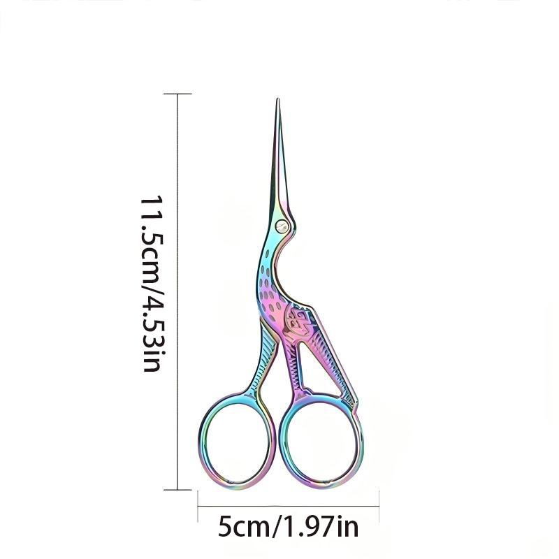 Mr.paper Antique Stork Sewing Art Scissors Made Stainless Steel Suitable for Daily Cutting Embroidery Sewing Craft Art Works