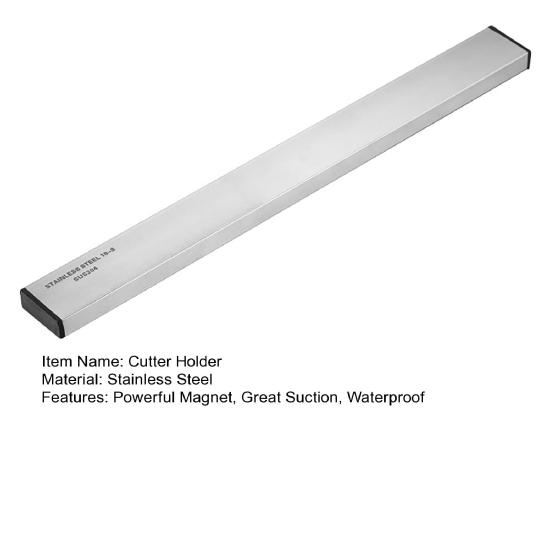 Support de coupe magnétique mural en acier inoxydable, aimant puissant, grande aspiration, Drainage étanche, organisateur d'ustensiles de cuisine antidérapant sans poinçon