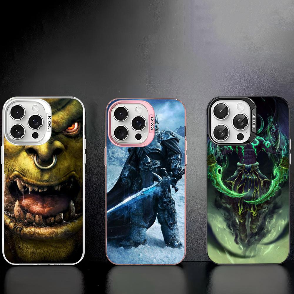 W-World Of W-Warcraft Phone Case For IPhone 16 15 14 13 12 11 Pro Max X XR XSMAX 8 7 Plus Matte Shockproof Back Cover