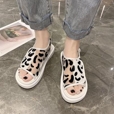 Fashion Summer Casual Shoes New Fashion Women Platform Sandals Breathable Mesh Flip Flops Beach Shoes Comfortable Flat Walking Sandalias