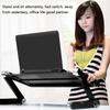 Portable Notebook Suitable With Cooling Fan Adjustable 360 Degree Folding Laptop Desk Table Stand Tray for Bed And Sofa