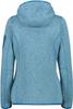 Jacket CMP Woman Fleece Jacket Fix Hood (3H19826) Jade/onyx/majolica