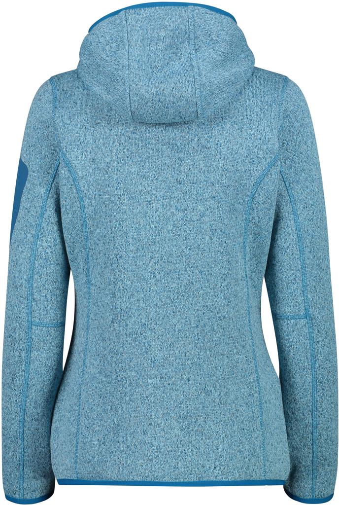 Jacket CMP Woman Fleece Jacket Fix Hood (3H19826) Jade/onyx/majolica