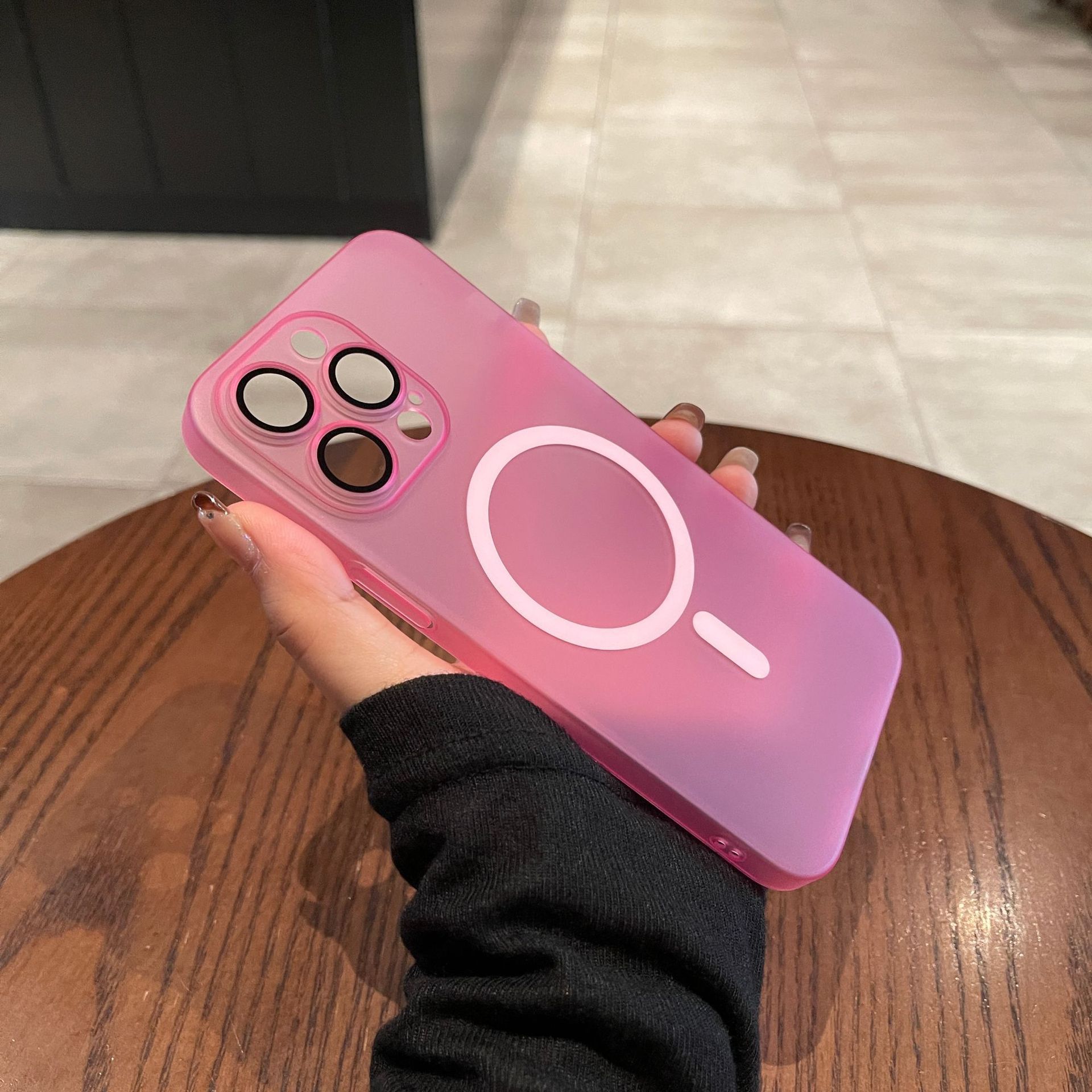 

Подходит для чехла для мобильного телефона iPhone16 Защита глаз Магнитная абсорбция ПК Ультратонкий Apple 15promax Противоударный чехол 14 Матовый Ледяной туман iPhone11Promax