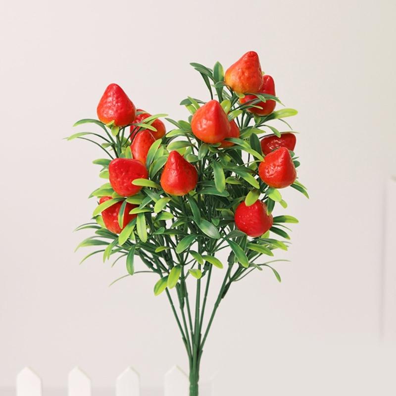 Realistic Plastic Foam Fruit Bouquets Indoor Decoration Flower Arrangement Centerpiece For Table Shelf Display