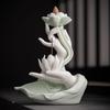 Lotus Flower Incense Burner Fountain Ceramic Incense Stick Holder  Meditation