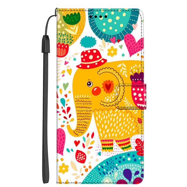Cartoon Leather Case For Samsung Galaxy S22 S23 Plus Ultra 5G Cover Book Flip Wallet For Galaxy Note 20 Ultra Note20 S 23 Cat S23 5G