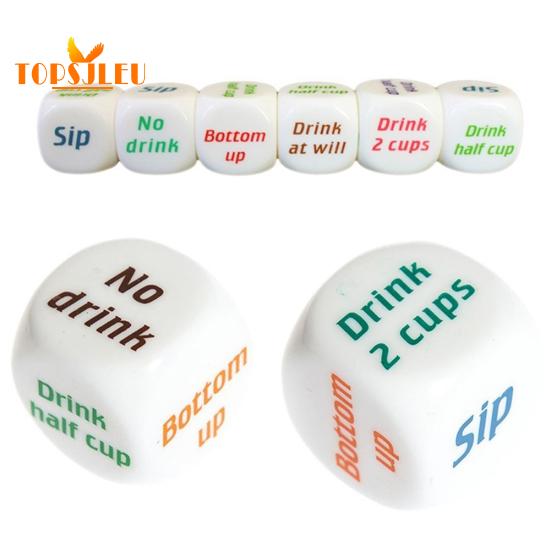 Zabawna gra w kości do picia - 3 sztuki / zestaw, impreza, bar, pub, klub, prezent z zabawkami