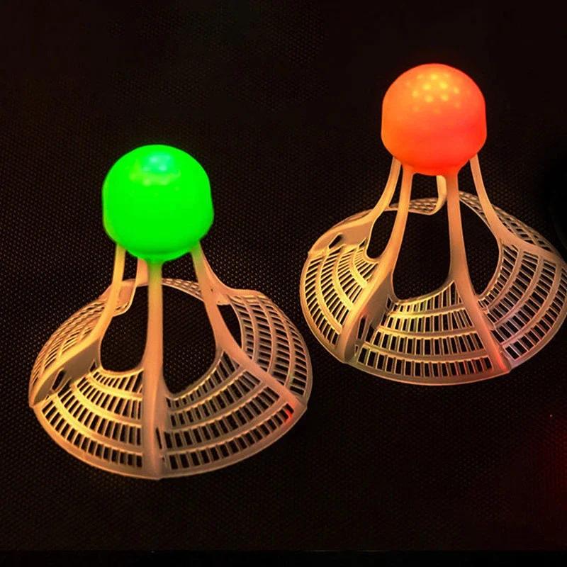 1 PC Glow-In-The-Dark Windproof Badminton Shuttlecock Ball Wind Resistance Training Accessoires Night Outdoor Sport Supplies