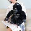 Fluffy Orangutan Gorilla Chimpanzee Plush Toy Stuffed Zoo Animal Plushie Peluche Black Monkey Doll Kids Companion Gift