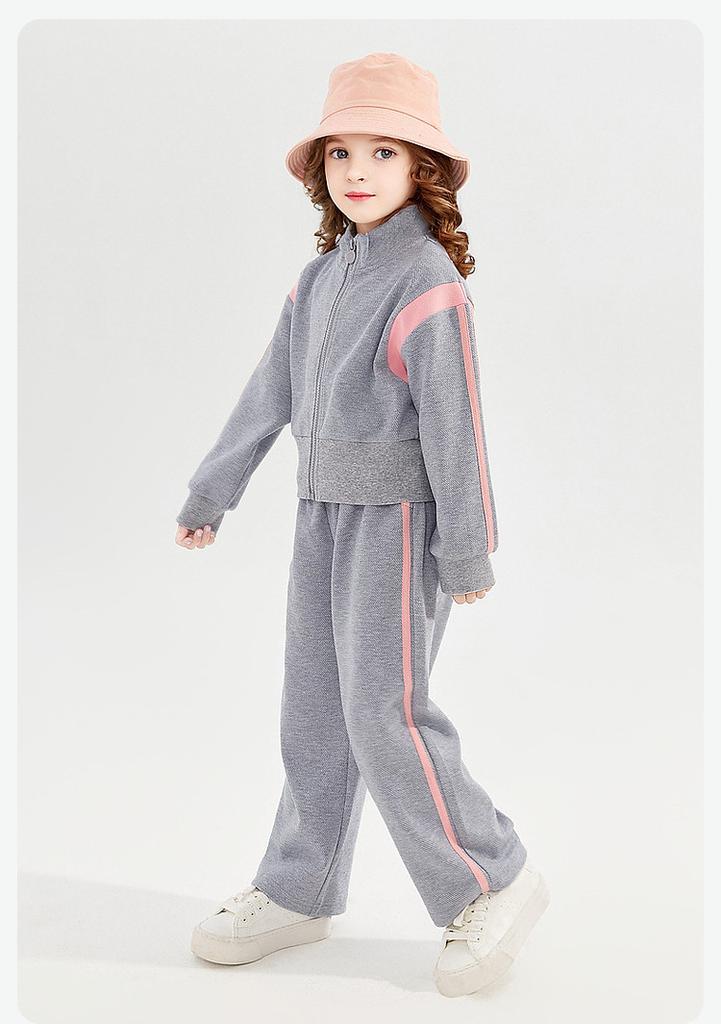 Girls' 24 Autumn Set, Medium and Large Children's Set, Two Piece Set