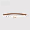 New Genuine Leather Thin Belt Women's Fashion Belt with Skirt Simple Trendy Thin Belt Korean Style Women's Thin Belt
