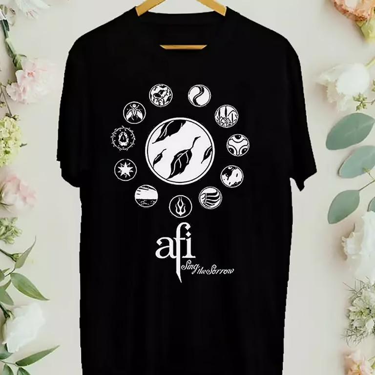 Afi Band Sing The Sorrow Cotton Black T Shirt For Men CM013 XL
