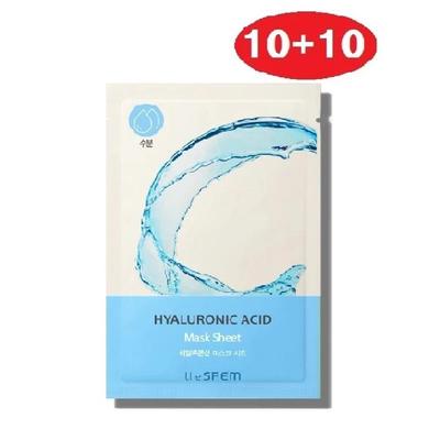 10+10 Bio Solution Feuchtigkeits Hyaluronsäure Maskenblatt (Feuchtigkeit)_UNS