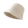 Bubble Pattern Bucket Hat Women's New Niche Plain Bucket Hat Women's Sunshade Sunscreen Hat Basin Hat