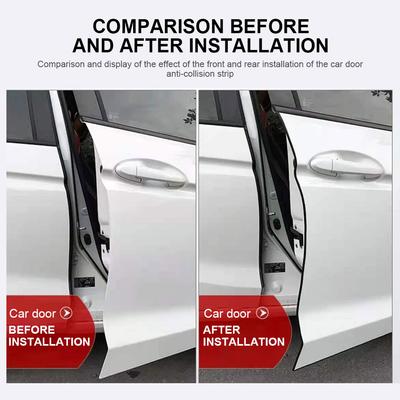 5/10m Bumper Trim Edge Protector Strip with Steel Disc Sealing Guard Adhesive Trim Rubber Edge Protective Strips for Car Vehicle