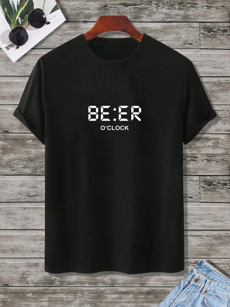 Unisex Letter Graphic T-Shirt S