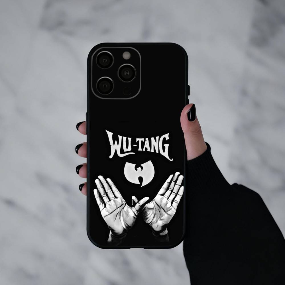 Wu-Tang Wu T-Tang C-Clan-N U-Ultra Custodia per Telefono Per iPhone 17pro,16,15,14,13,12,11 Plus,Pro Max,XS,Morbida Cover Nera in Silicone