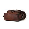 Mochila de couro conversível 2 em 1 para laptop | Mochila de couro marrom vintage para laptop | Bolsa de couro para laptop para homens e mulheres