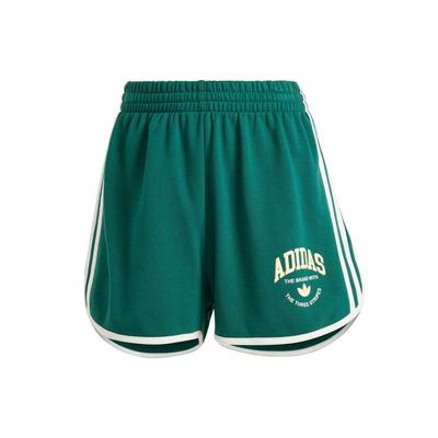Originals Vrct Graphic Shorts With Letter Logo and Colorblock Stripes Women Bottoms Green IR6045