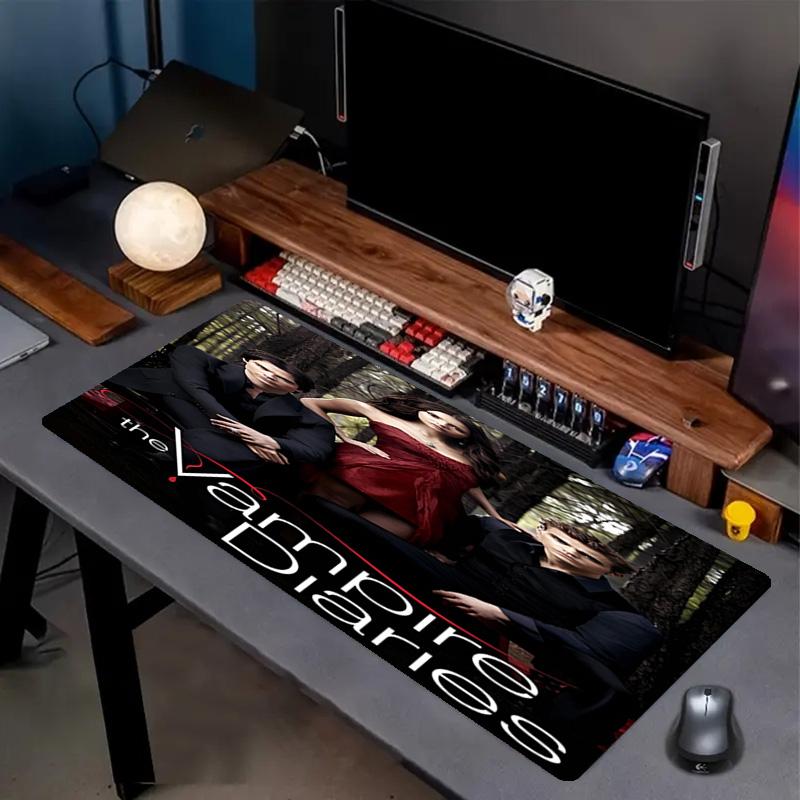The Vampire Diaries Print Mouse Pad, Anti‑Slip Desktop keyboard Mat, for PC Laptop Gaming Working Daily Use, Cool Festival Surprise Gift
