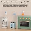 3/6Pcs 360 Degrees Rotatable Cord Holder Adhesive Home Office Nightstand Desk Cable Organizer Magnetic Wire Management Clip Charging Cord Keeper