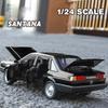 Classic 1/24 Volkswagen Santana Alloy Diecast Model Car Sound and Light Gift for Boyfriend Collection Hobbies Present with Kids
