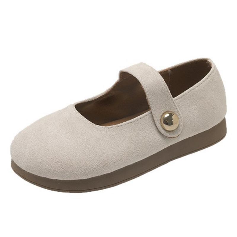 Single shoes women's new spring and summer skirt soft flat Mary Jane shoes versatile evening Doudou shoes