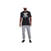 Under Armour Printed Letter Crew Neck Short Sleeve T-Shirt Men Tops Black 1374212-001