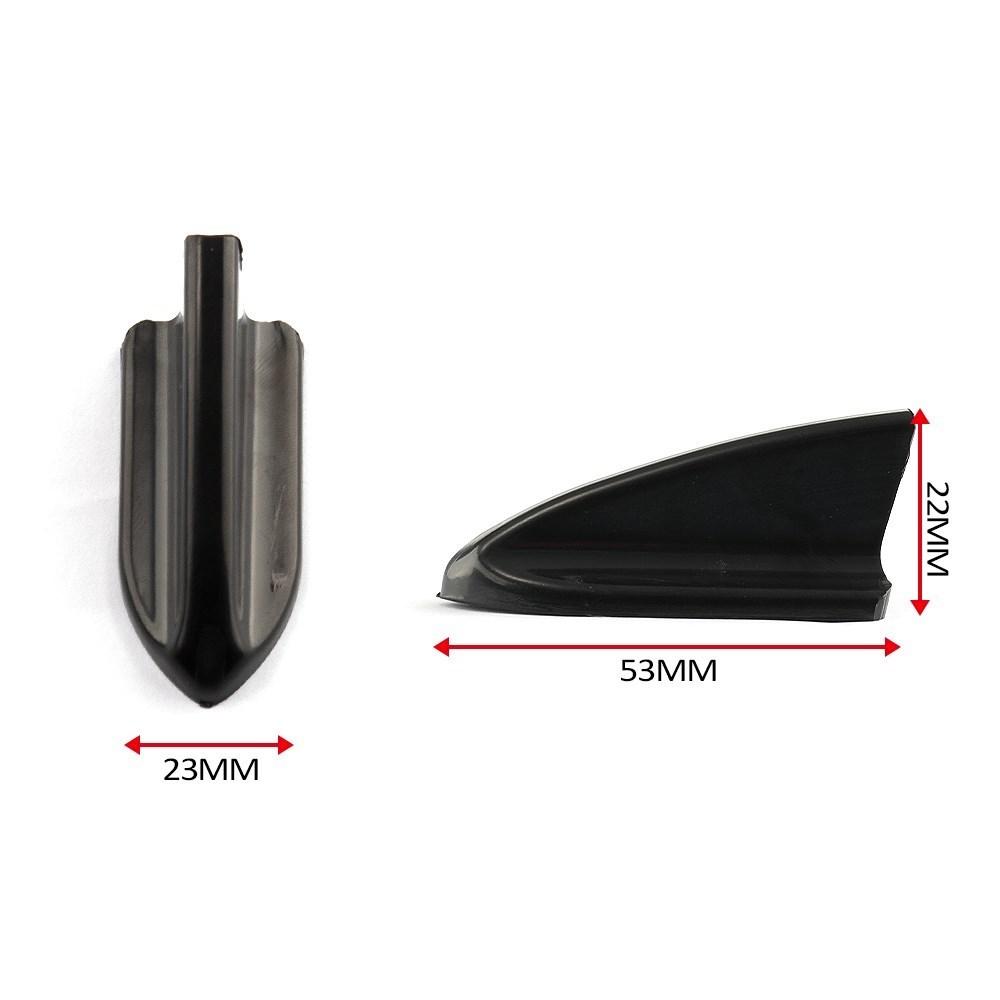 Universal Black Car Supplies Refit Pieces Car Tail Decorate Bumper Shark Fin Black Wind Knife Tail Car Model Accessories